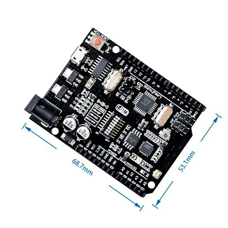 Imagem -04 - Arduino Uno Nodemcu r3 Wifi Atmega328p Esp8266 Memória 32mb Usb-ttl Ch340g Wemos Esp8266 um Nova Chegada