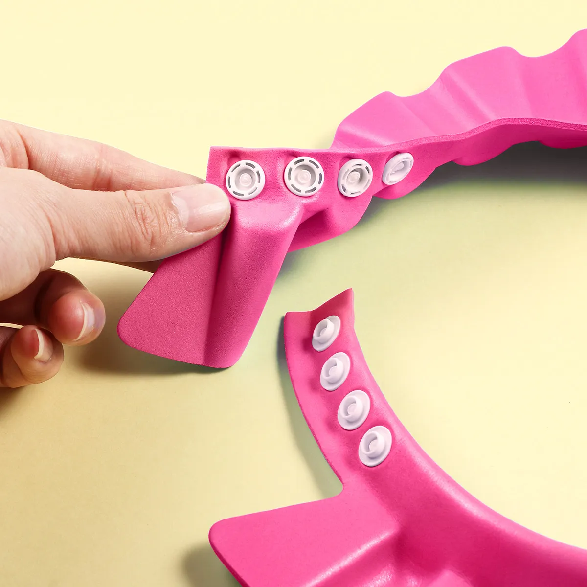 

Adjustable Baby Shower Cap for Infants 3-6 Years with Wide Brim Waterproof Hair Wash Shield for Bath Time Protection Pink