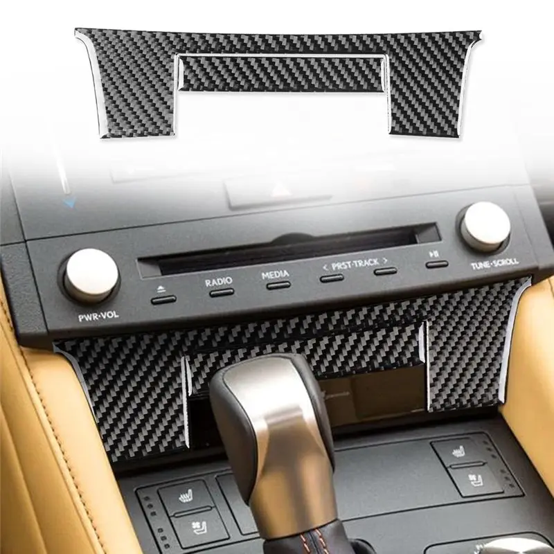 For Lexus RC 2015-2020 Carbon Fiber Lower Panel Cover Trim Center Console Accessory For RC200T RC300 RC350-Y79A