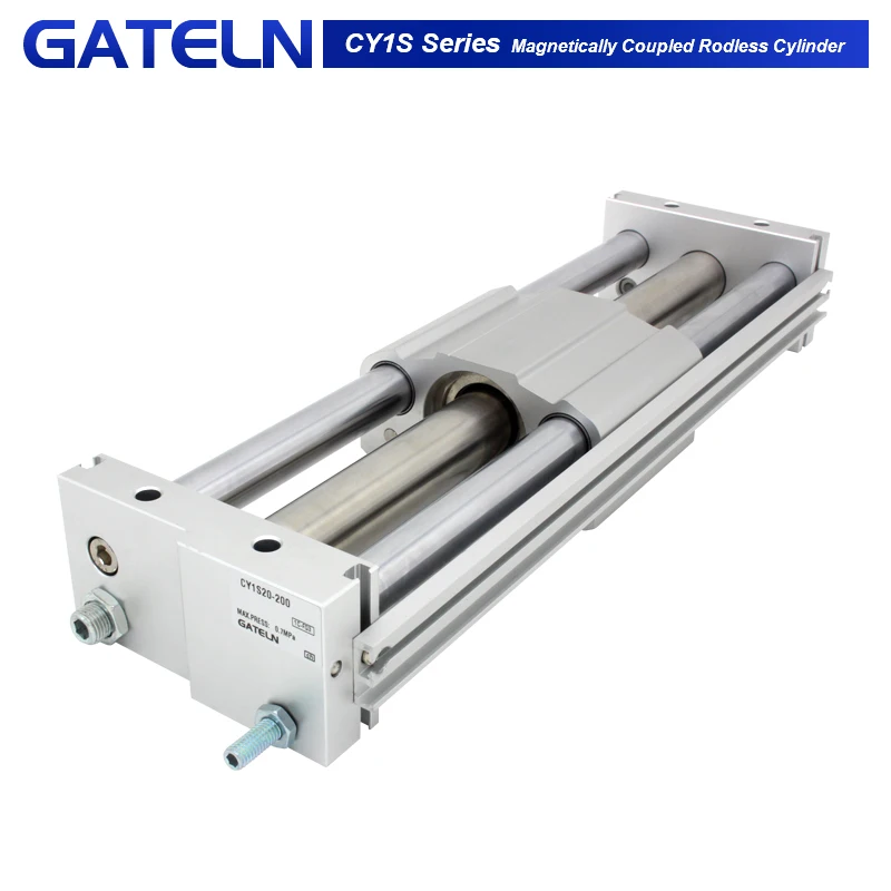 Magnetically Coupled Rodless slider type slide bearing CY1S6 CY1S10 CY1S15 CY1S20 CY1S25 CY1S32 CY1S40