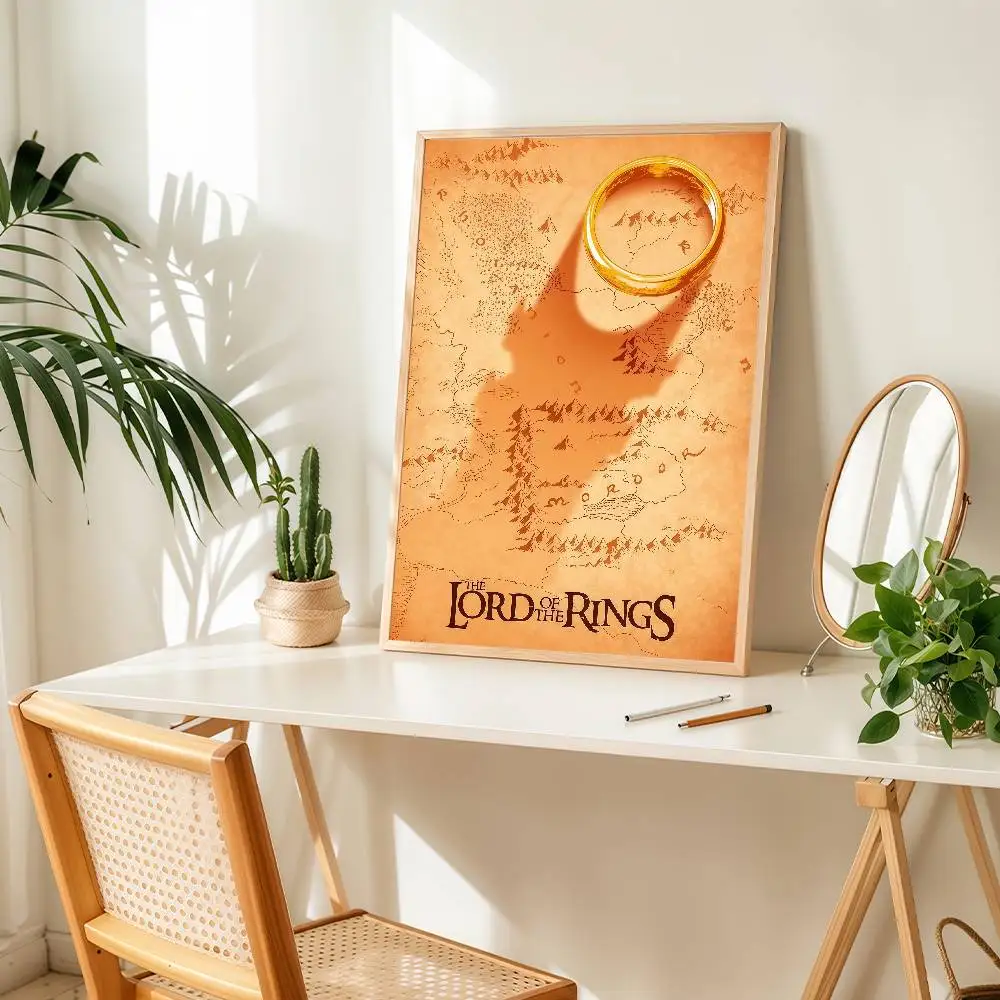 ملصق الفيلم الساخن L-Lord of the R-خواتم مناسب للمنزل وغرفة المعيشة وغرفة النوم والمكتب والبار ملصق تزيين