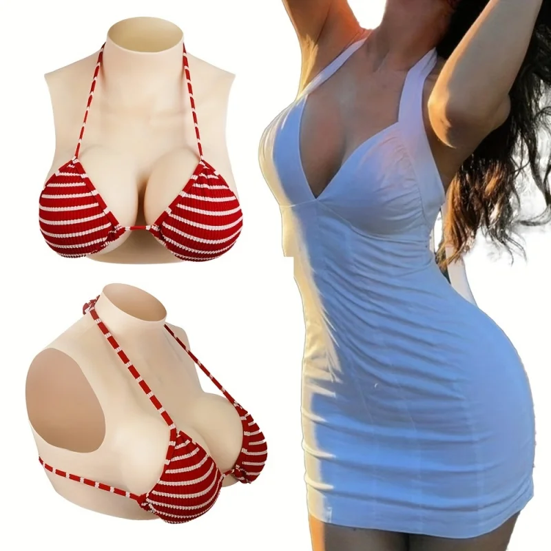 

C-D Cup Fake Breasts, Silicone Fake Boobs, Suitable for Role Players, Prosthesis Wear After Mastectomy, Gay cosplay, Drag Queens