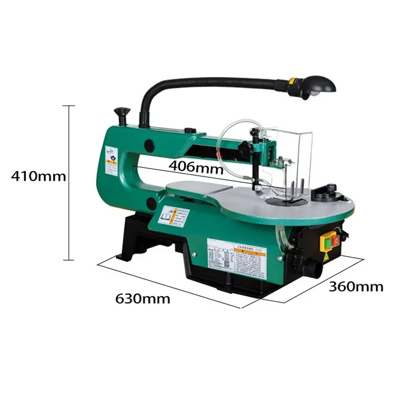 New 220v Desktop Jig Saw 16 Inch H1602 Household Wire Carved Flower Pull Metal Wood Plank Cutting Wire Saw