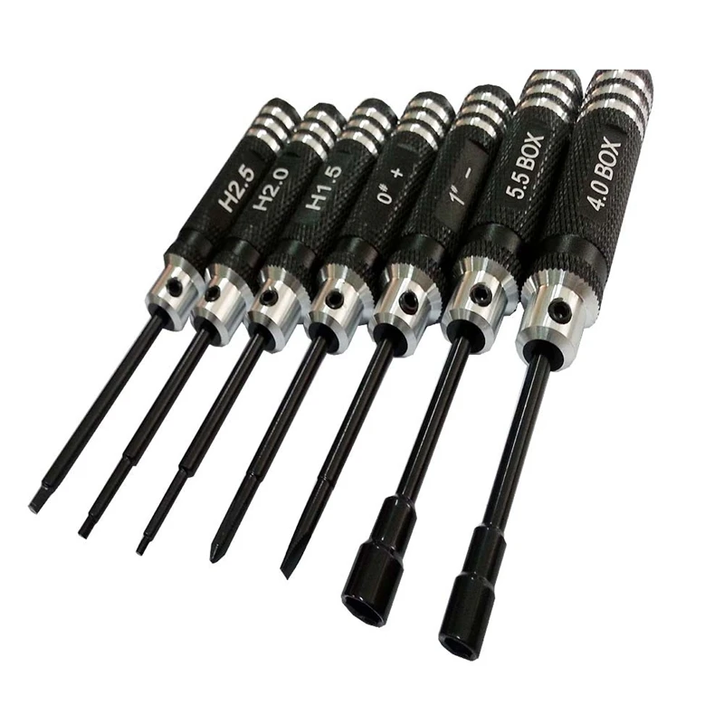 7PCS Hex Screw Driver Tools Kit Set For RC Helicopter Car FPV Racing Drone Quadcopter Toys Model Reparing Tool