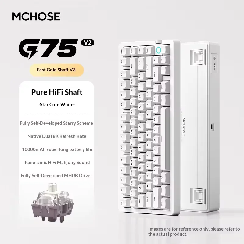 MCHOSE G75 V2 ワイヤレスメカニカルキーボード カスタマイズ可能 HIFI