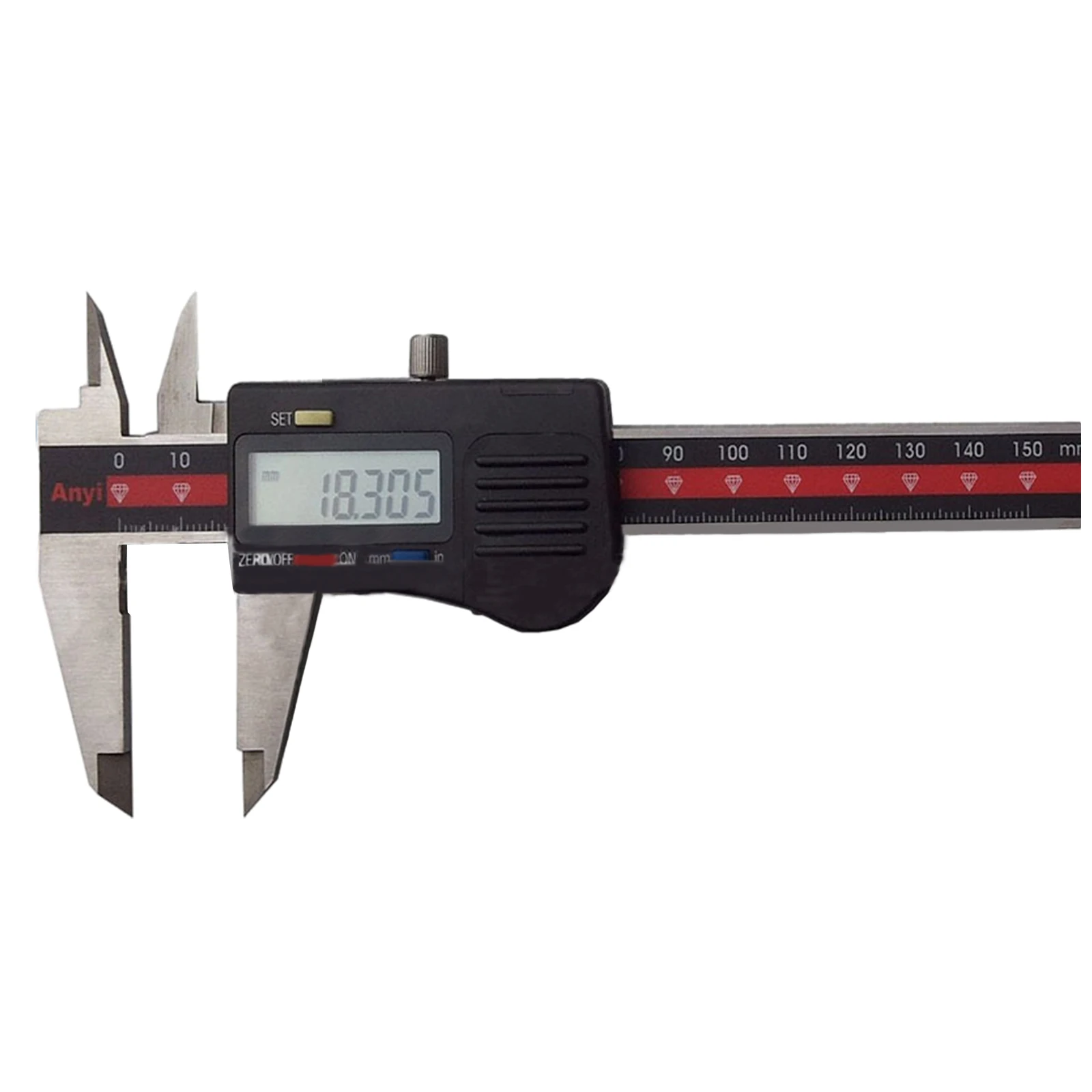 6-Inch 0-150mm Digital Calipers Electronic Digital Vernier Caliper Metal Micrometer Measuring Tool Vernier Caliper Gauging Tools