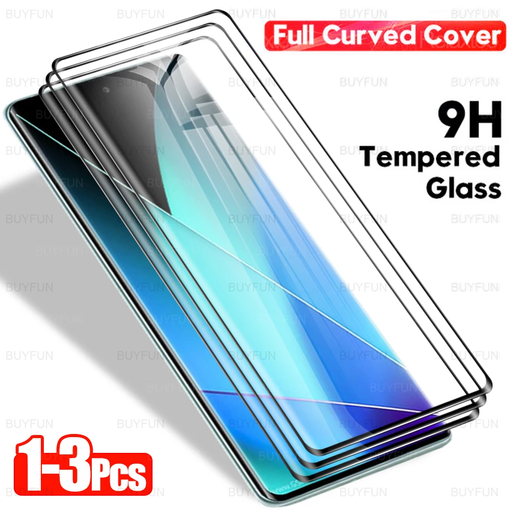 1-3Pcs For Infinix Zero 40 4G 5G 2024 Curved Tempered Glass Film Case Infini Zero40 6.78 inches X6860 X6861 Black Edge Protector