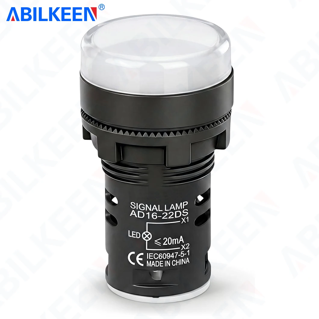 

10PCS/LOT ABILKEEN AD16-22DS 22MM LED Signal Indicator Light Red+Green Bi-Color LED Light Industrial Pilot Lamp 24V/110V/220V