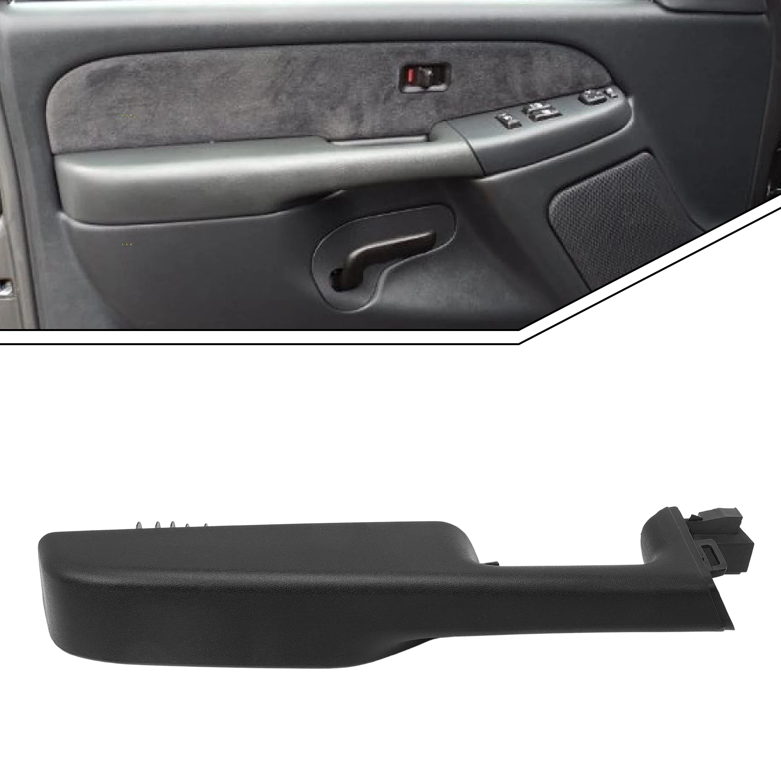 

15703701 Front Left Driver Interior Door Armrest Handle 15703702 88981548 for 1999-2006 Chevy Suburban Avalanche Tahoe GMC Yukon