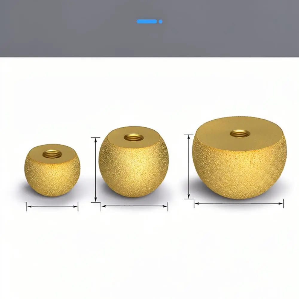 High Quality Brazed Stone Grinding Bit For Inner Arc Polishing Tool For Pebble Flower Pot Shaping And Hole Opener