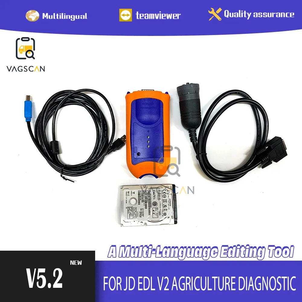 

Agriculture Diagnostic Scanner for JD EDL V2 Adapter with cable Construction and Forestry Diagnosis scanner tool