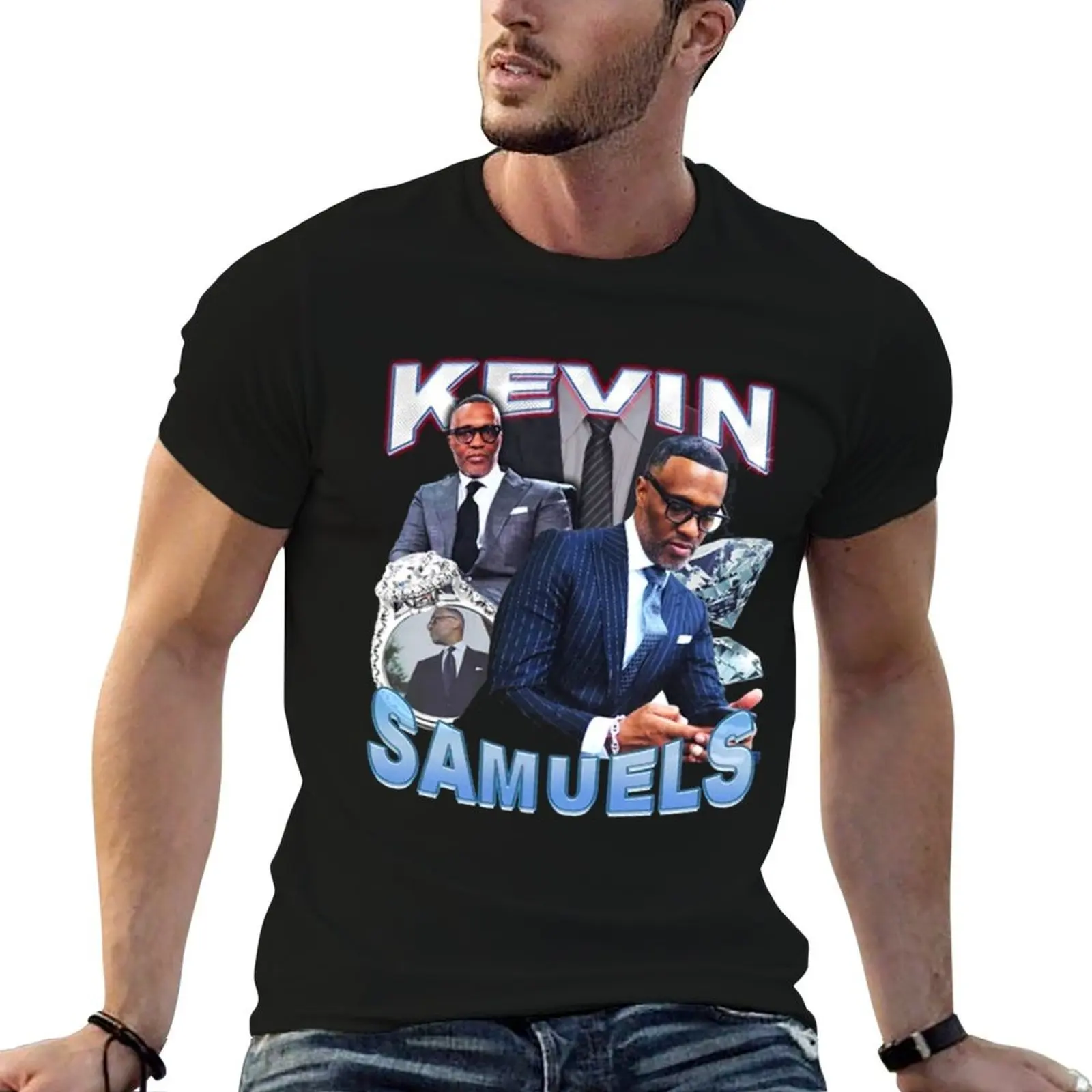 

shirt T-Shirt t man Black Bootleg t Samuels cotton oversize anime shirts Kevin Tee