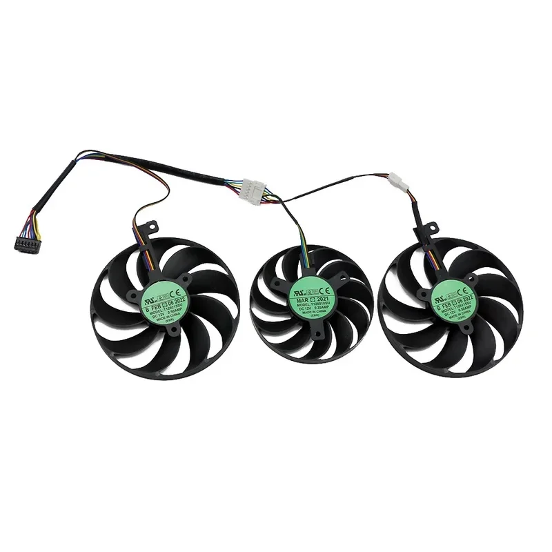 90MM 7Pin GPU Cooling Fan T129215SU T128010SU For ASUS TUF X3 EVO OC RX5600XT RX5700XT Video Card view 4