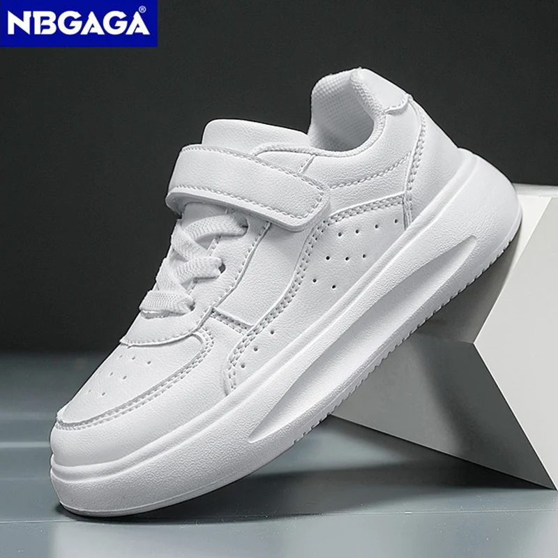 Children's White Shoes Spring Autumn Boy's Sports Shoes Anti slip Girls Walking Shoes Casual Student Kids Walking Shoes