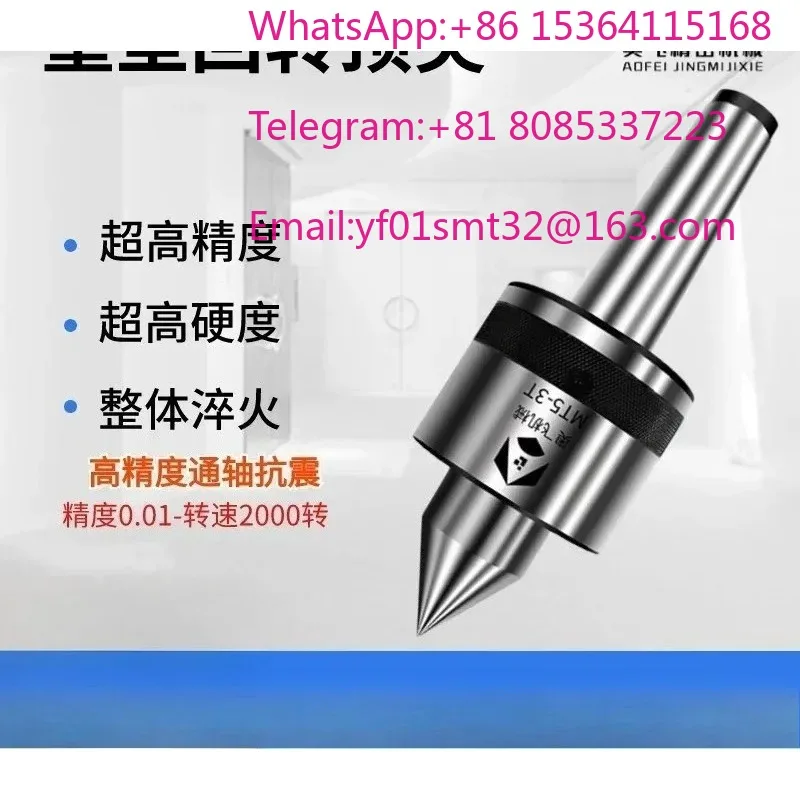 MT5 MT6 Morse Taper Metric 80 100 Heavy Duty Roller Live Center High Precision Tailstock Movable Thimble Lathe