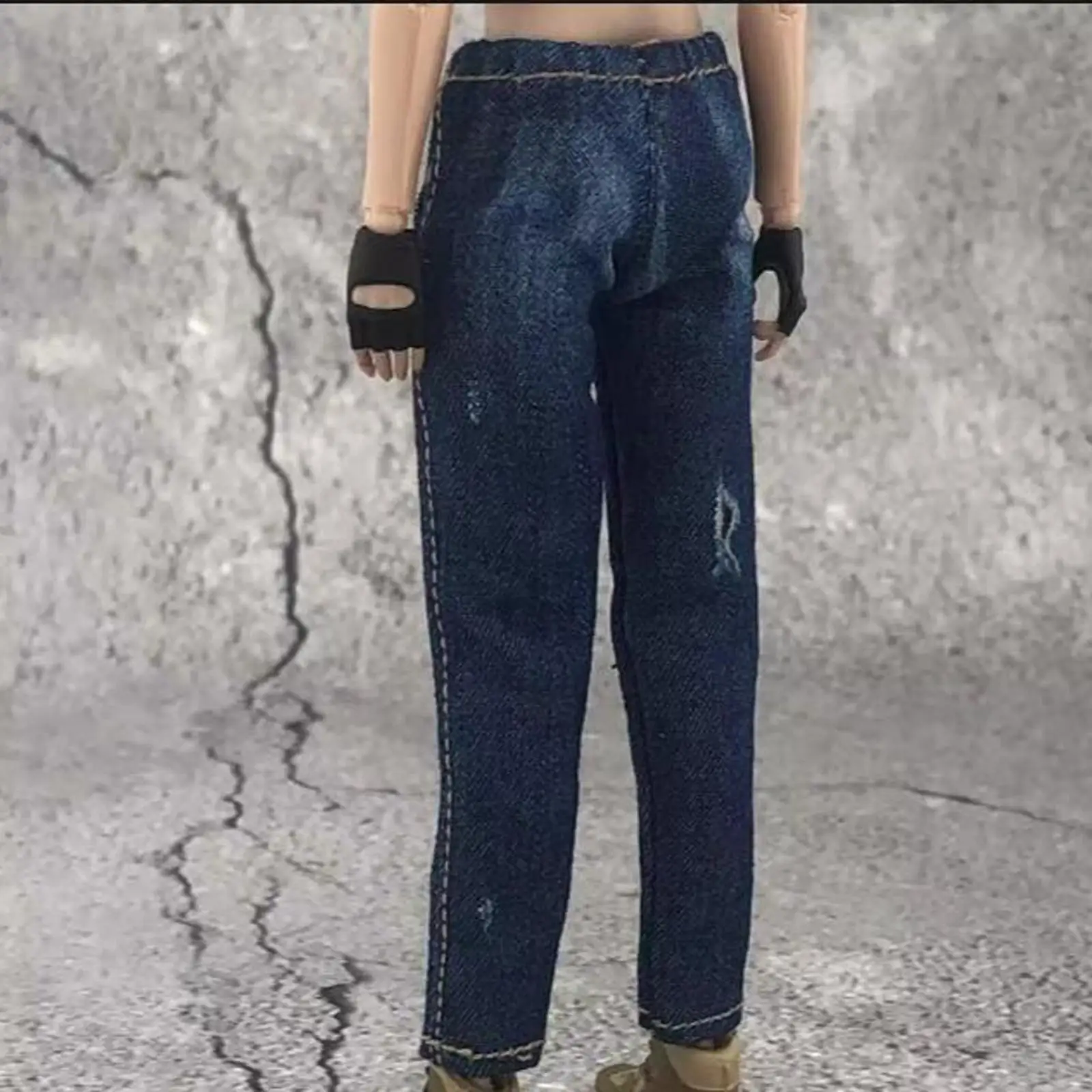 Fashion Miniature Jeans for 1/12 Scale Figure Doll Cloth Pants 6 Inch Female Action Figure