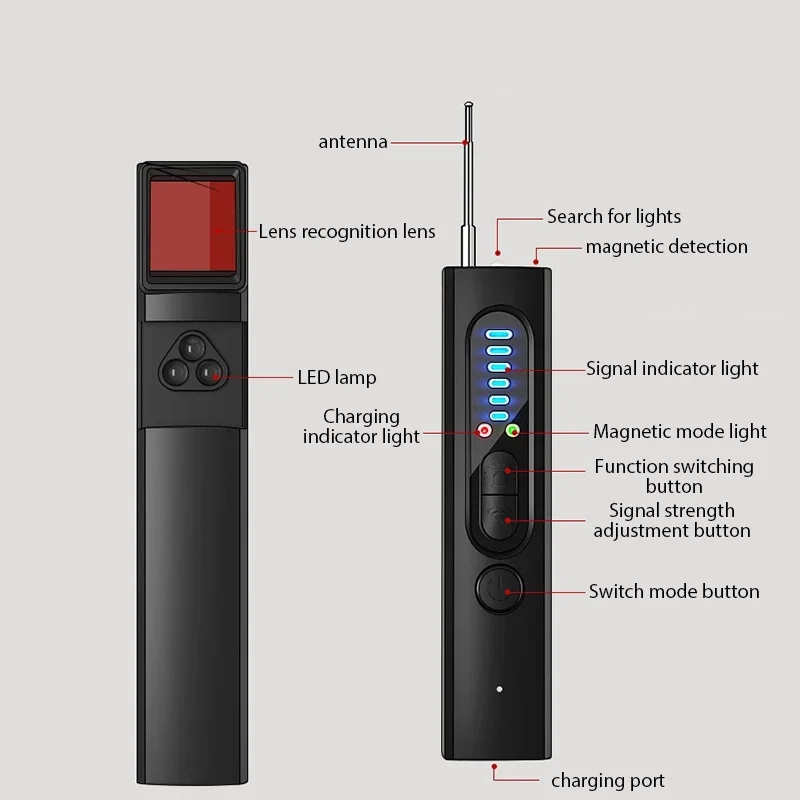 Détecteur de caméra infrarouge X13, alarme de protection, Mini testeur Wifi sans fil multifonction, dispositif de Signal Gps, détecteur de Scanner