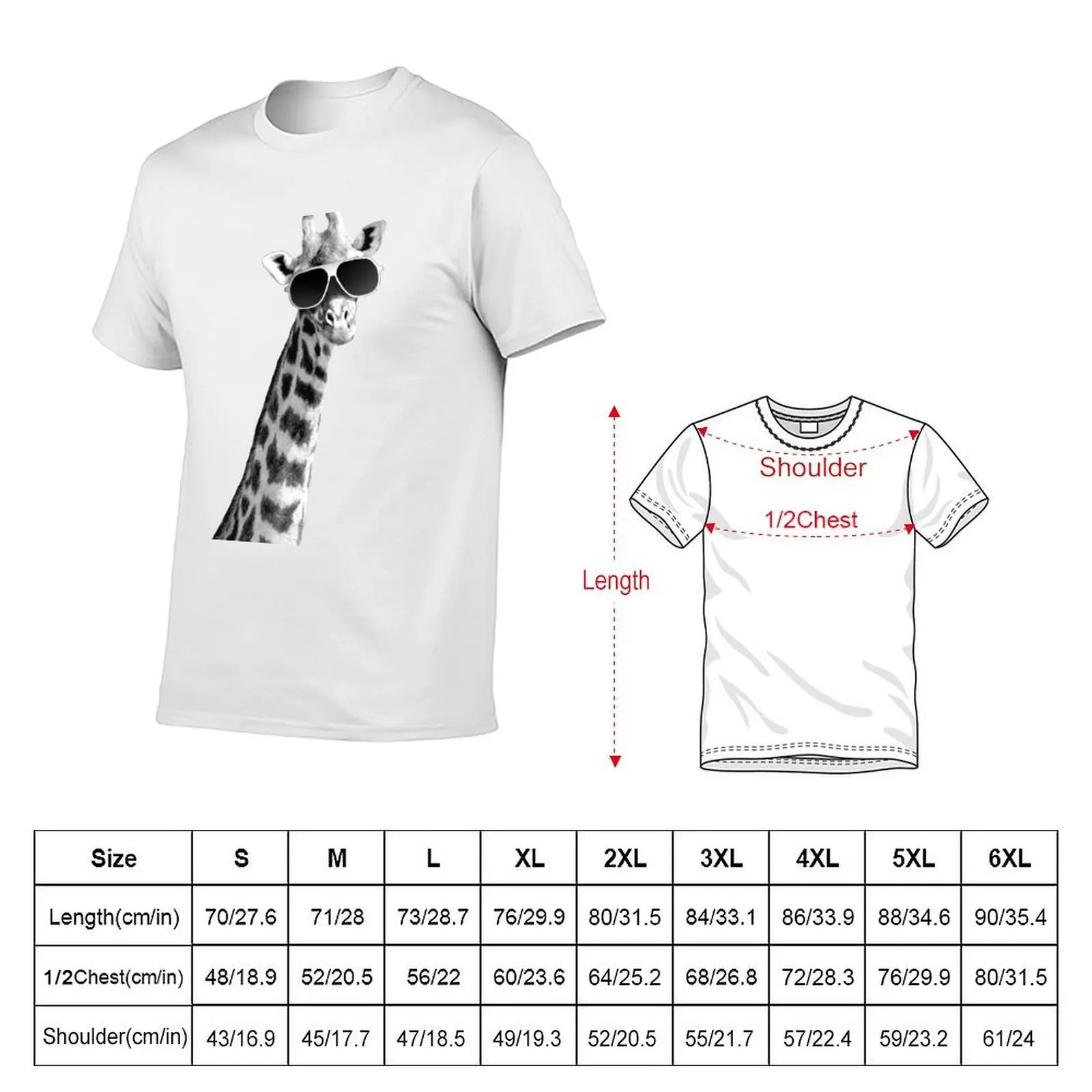 Cool Giraffe T-Shirt blue archive graphic t shirts outfits for men