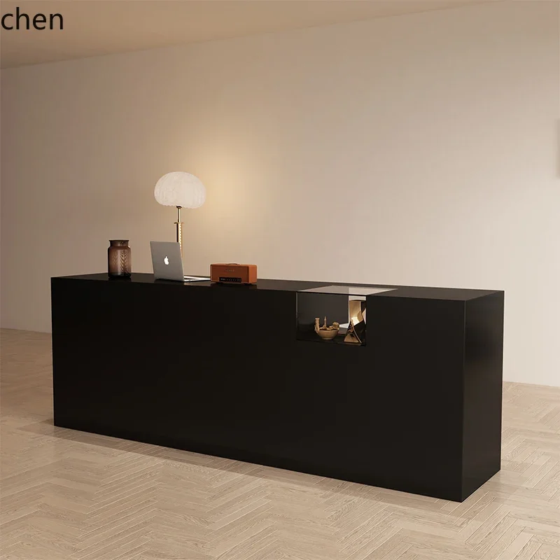 

HYS Minimalist Clothing Store Cash Register Women's Clothing Store Bar Table Small Shop Counter Display Counter