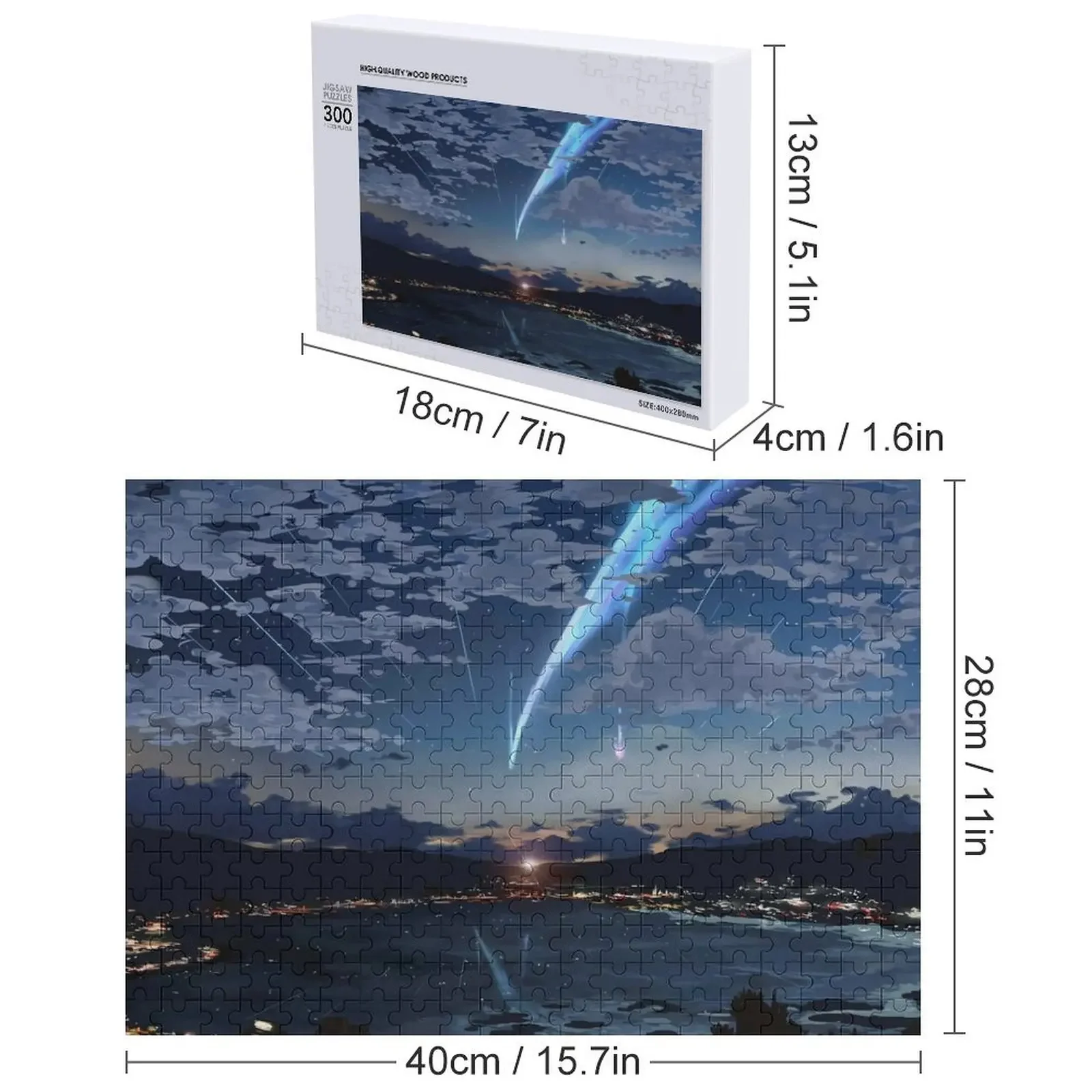كيمي نو نا وا المناظر الطبيعية بازل قطع أفكار هدية شخصية تركيبات خشبية للأطفال لغز #5