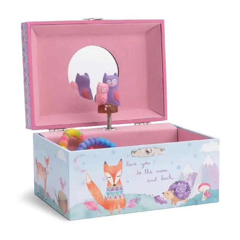 

Girl's Music Jewelry Storage Box with Spinning Owl