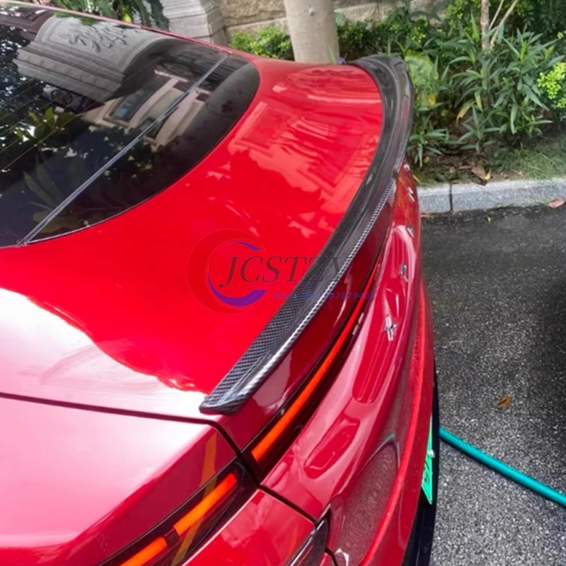 

for Xpeng P7 Car Rear Wing Glossy Black Rear Tail Fin 2020-2023 Accessories Transform spoiler