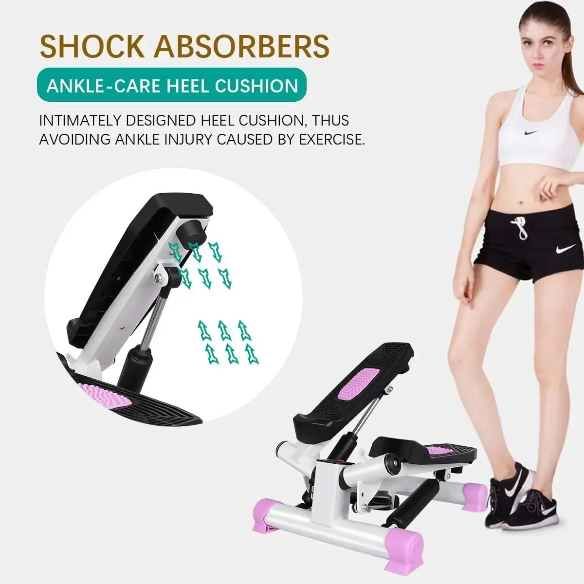 Machine de Fitness Réglable à Usage Domestique, Appareil de bug astique, Stepper Torsadé d'Aérobique avec Cordes