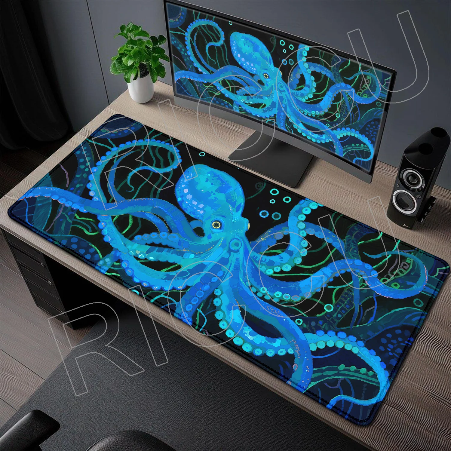 

XXL Tropical rainforest plant animal ocean HD Mouse Pad Large Gaming Mousepad Gamer Rubber Keyboard Pad Laptop Desk Mat carpet