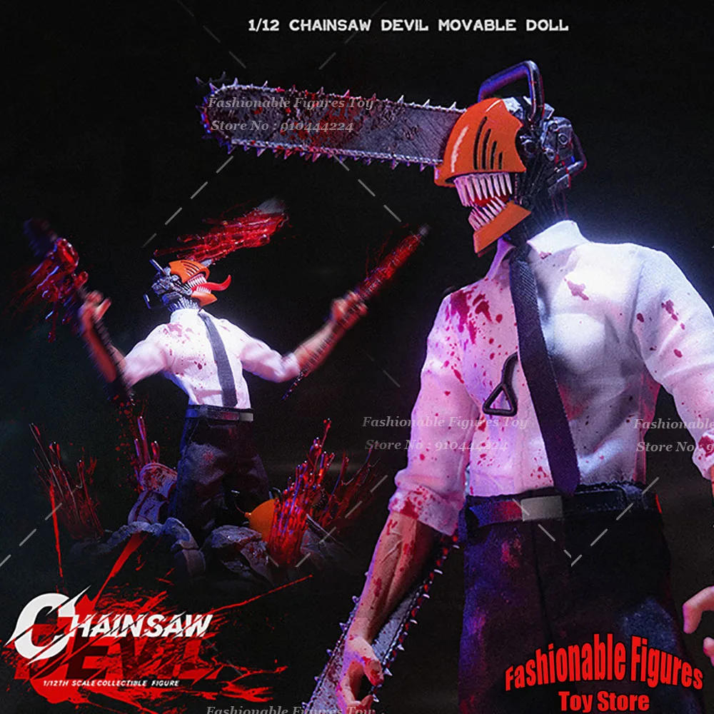 

TWTOYS TW2258 1/12 Male Soldier Killer Chainsaw Devil 6inch Full Set Action Figure Body Model Best Fans Halloween Gifts