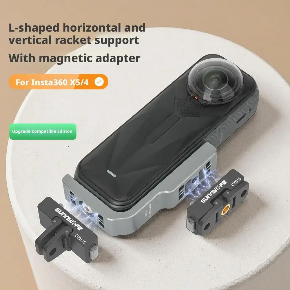 

Sunnylife Magnetic Bracket For Insta360 X5 X4 With Magnetic Adapter L-shaped Horizontal Vertical Quick Release Mount Accessories