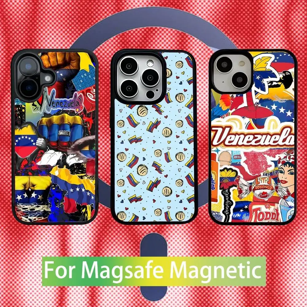 

Aesthetic Art Venezuela Phone Case For iPhone 16,15,14,13,12,11,Pro,Max,Plus,Mini,SE New Magsafe Magnetic Wireless Charging