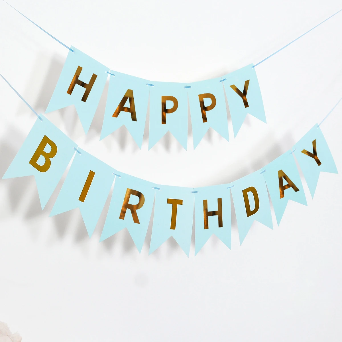 Alles Gute zum Geburtstag Luftschlangen Heißprägen Schwalbenschwanz Pull Flagge Wohnzimmer Garten Mall Café Kinder Geburtstag Party Dekoration Banner