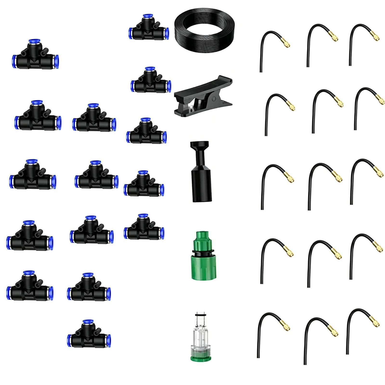 

15M 20M 30M Automatic Timing Waterer 8×12mm PE Micro Drip Irrigation System Portable Watering Kit Adjustable Dripper Spray Hose