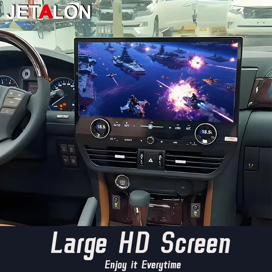 

19.8" Car Radio Android 13 Wireless CarPlay For Lexus LX570 2007-2015 Multimedia Video Player GPS Navigation DSP Touch Screen