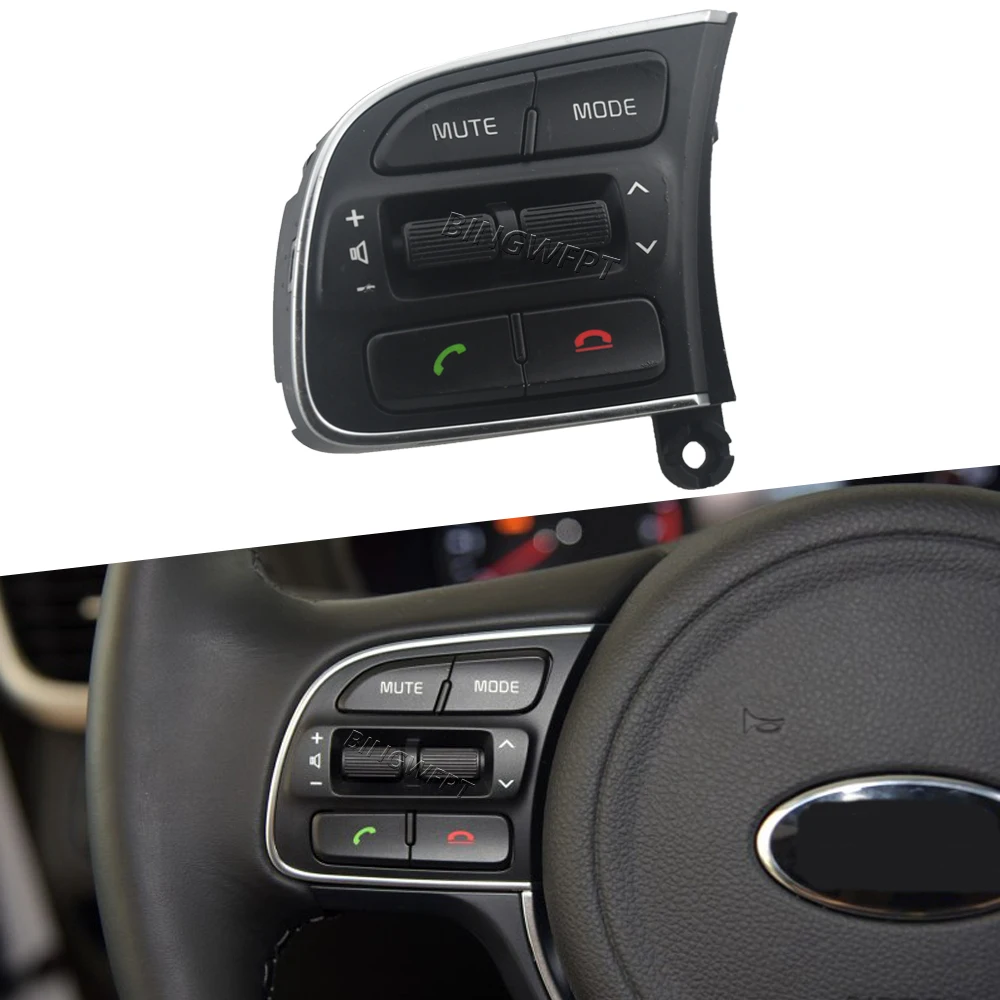 96710-D6020 Steering Wheel Button Multimedia Audio Volume Phone Switch Accessories for Kia K5 2016