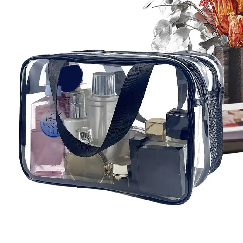 

Transparent Makeup Travel Bag Cosmetic Storage Bag Waterproof Toiletry Bag Zipper Bag Portable Travel Toiletry Bag