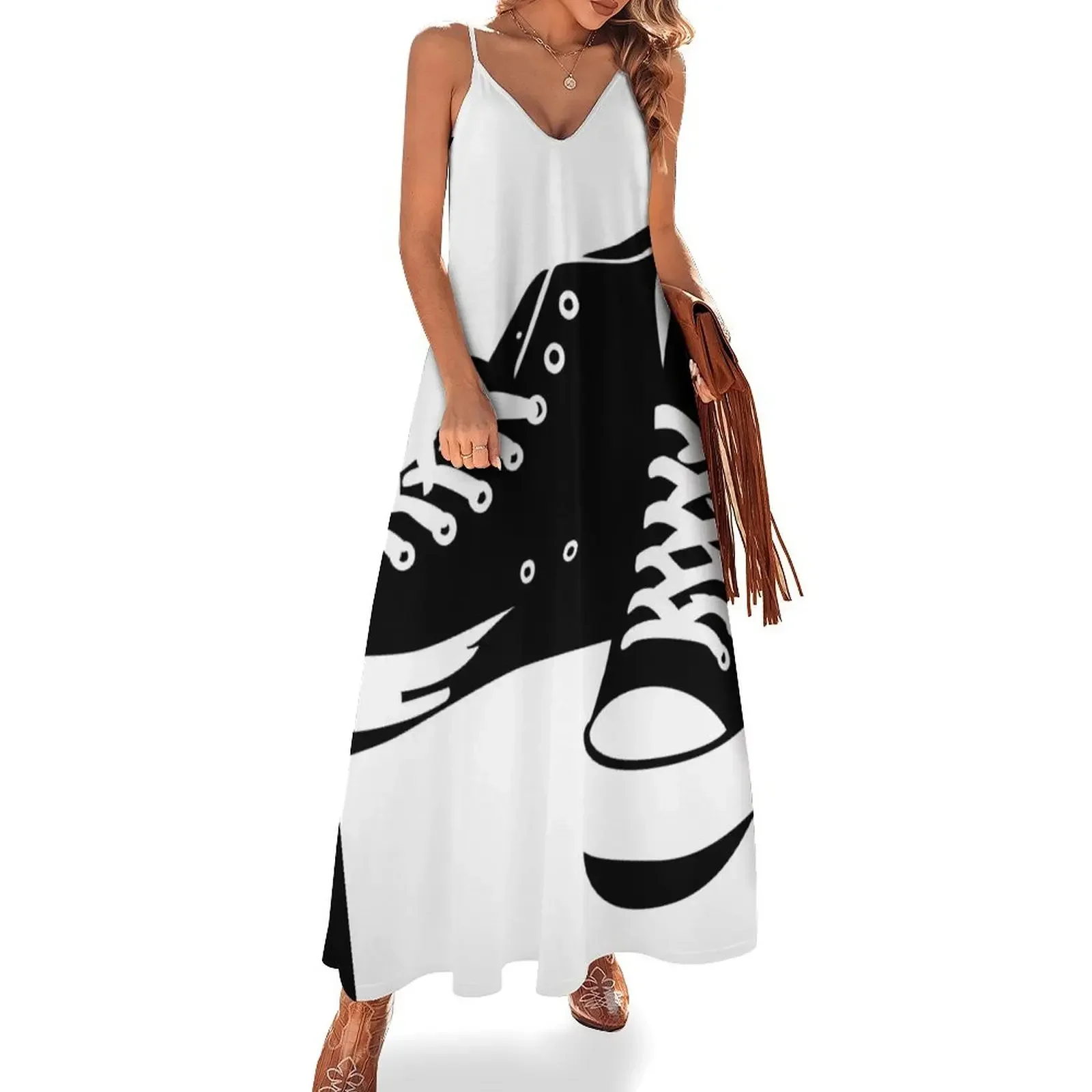 

Black sneakers Sleeveless Dress long dress women Long dress woman dresses for official occasions