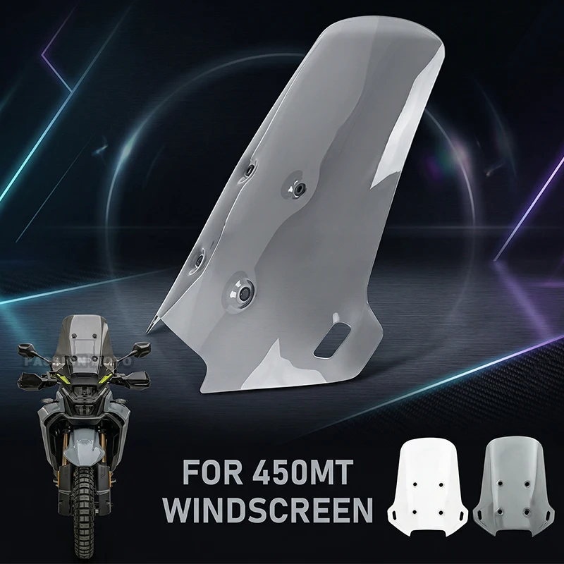 45CM Screen For CFMOTO 450MT 450 MT MT450 Motorcycle Accessories Windshield Windscreens Wind Deflectors Viser Visor Transparent