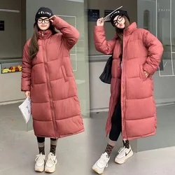 2024 New X-long Parkas Fashion Winter Jacket Women Casual Thick Down Cotton Winter Puffer Coat Windproof Warm Quilted Outwear