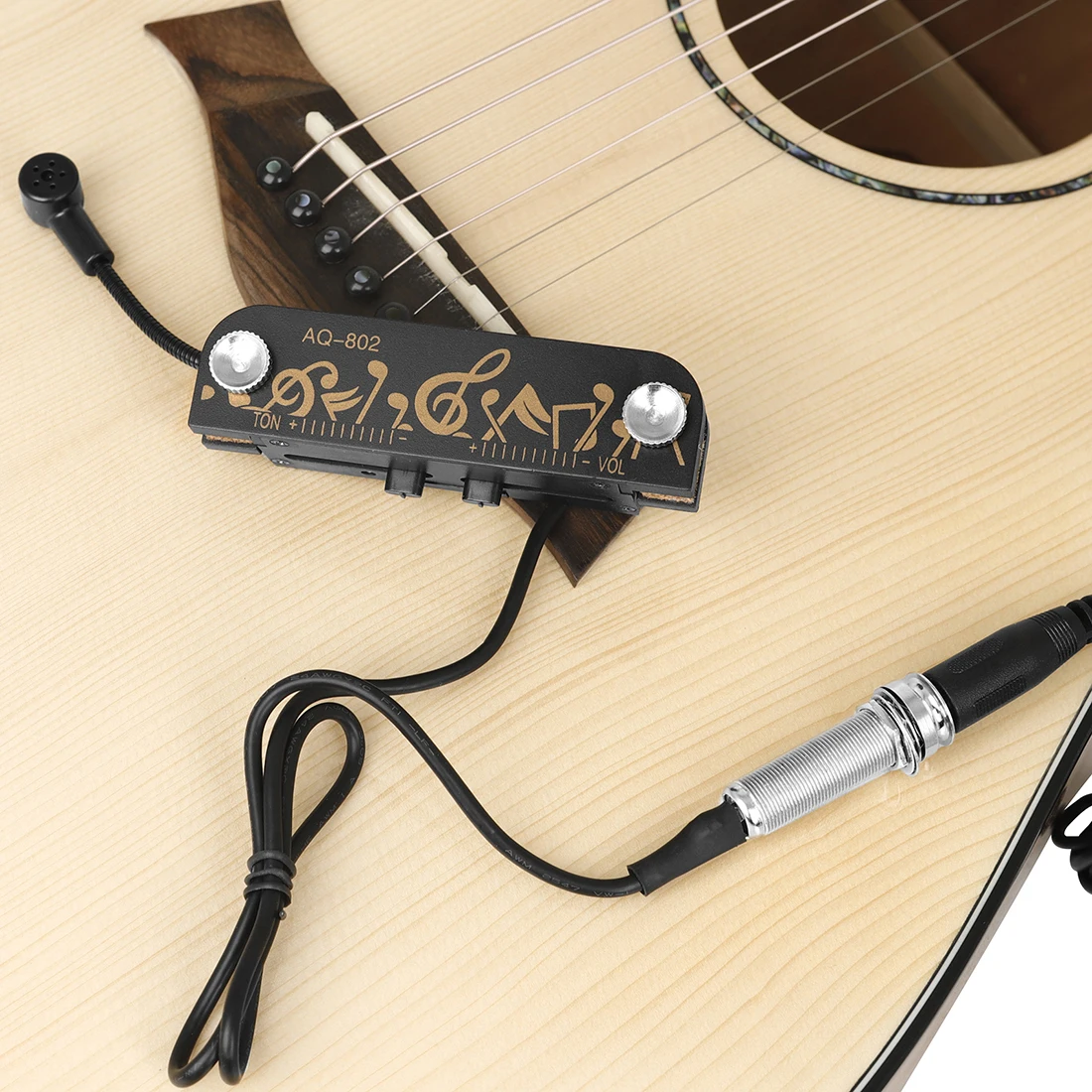 Acoustic Guitar HQ Soundhole Pickups Integrated Active Pickup Visible High and Low Voltage Adjustment Acoustic Guitar Accessory