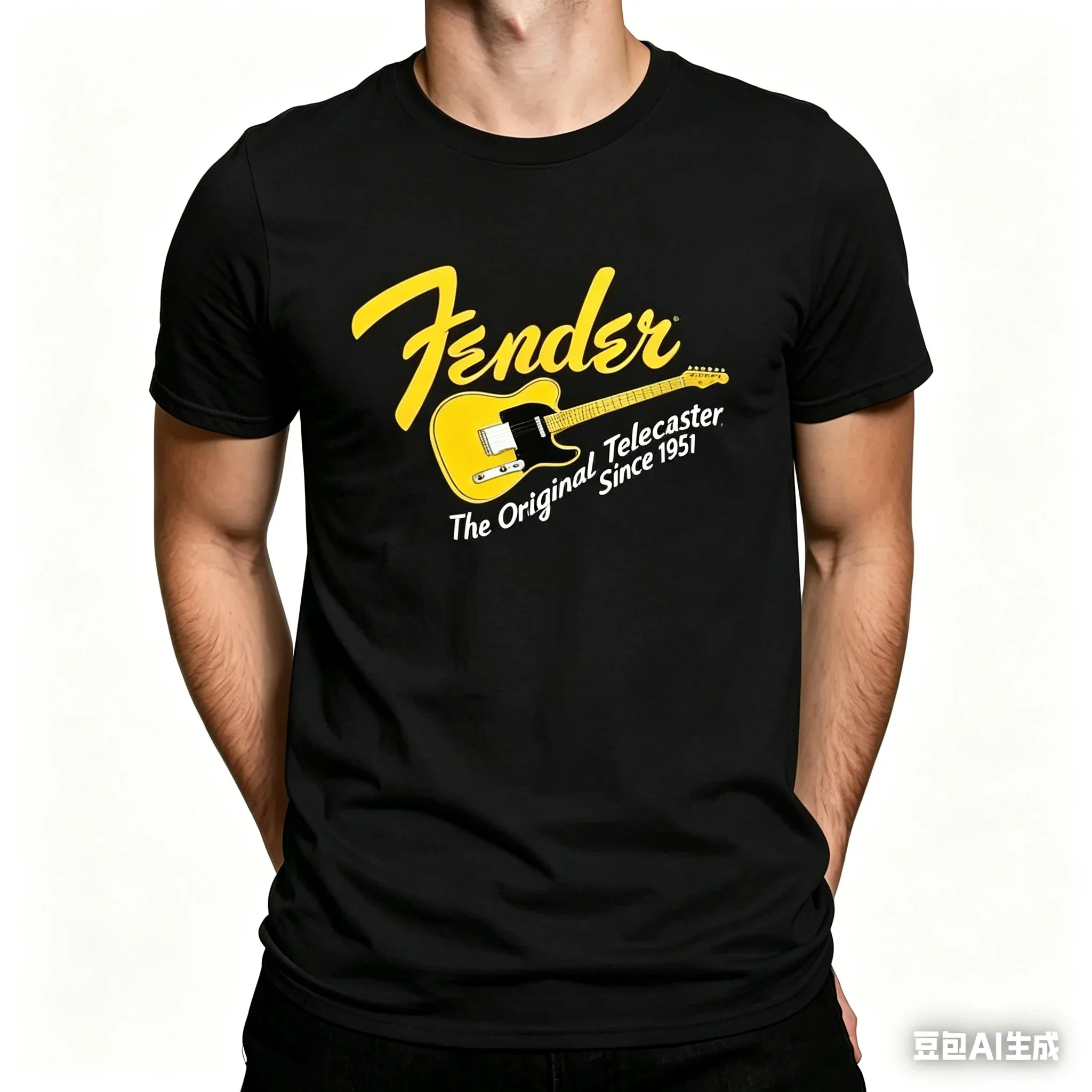 2026 Neues E-Gitarren-Grafik-T-Shirt für Herren und Damen, Rockband Kurzarm Schwarzes T-Shirt, Trendiges Cooles Streetwear Herren-Oberteil
