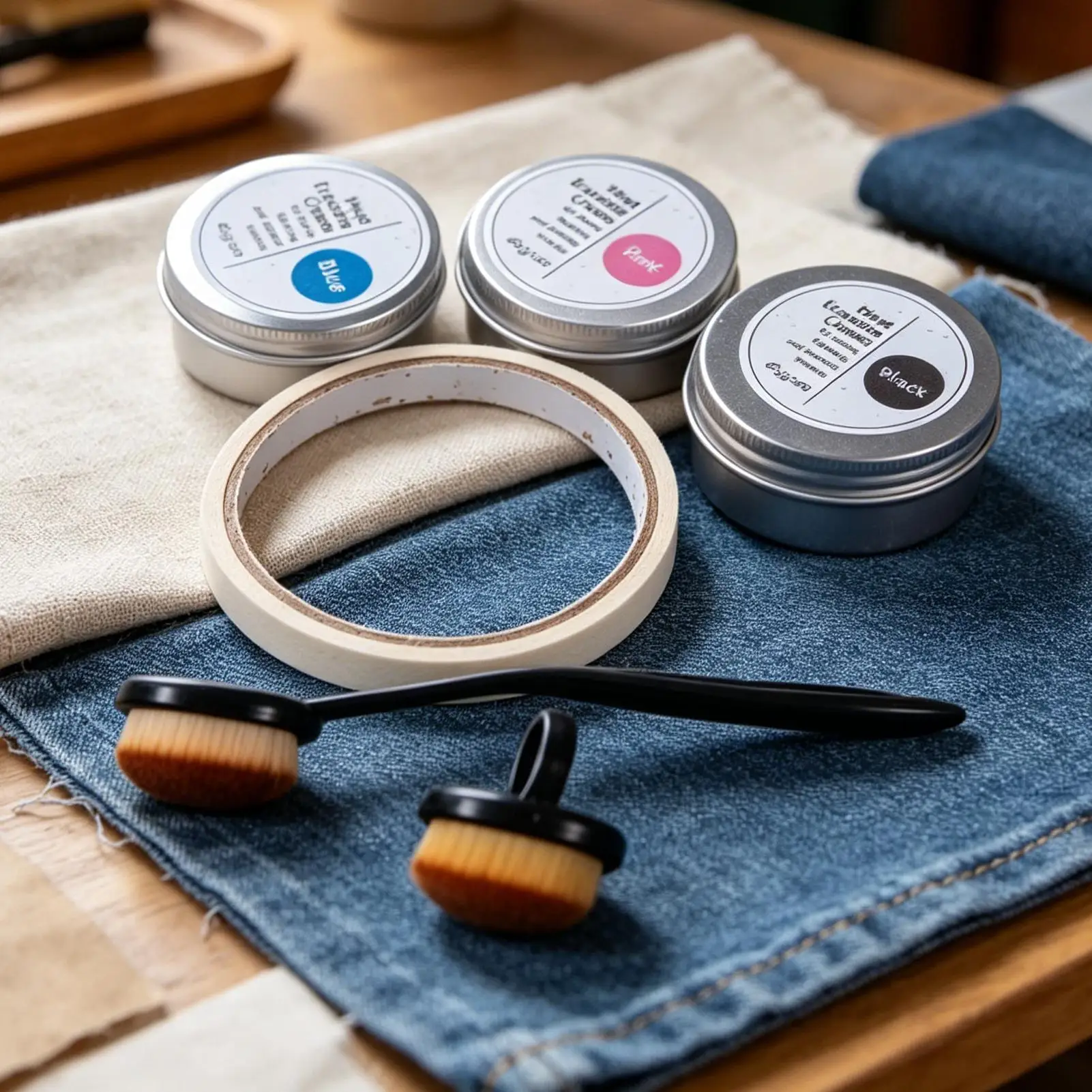 Hitzeradierbare Creme für Musterübertragung, Pinsel & Klebeband, DIY Komplettes Nähzubehör, Musterübertragungsvorlage, Marker