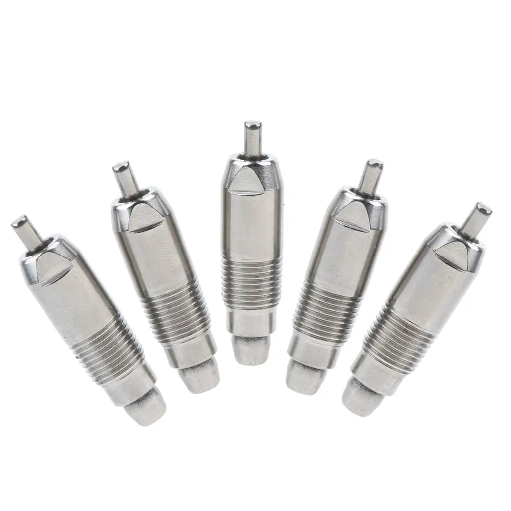 5 Pcs Stainless Steel Poultry Nippler Waterer Automatic Feeder for Chicken