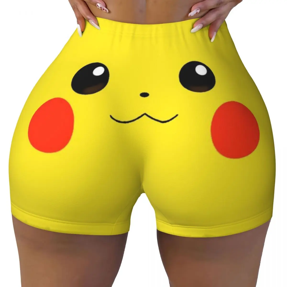 

Custom Bikachus Running Volleyball Workout Shorts Women Series Video Games Gym Athletic Yoga Shorts