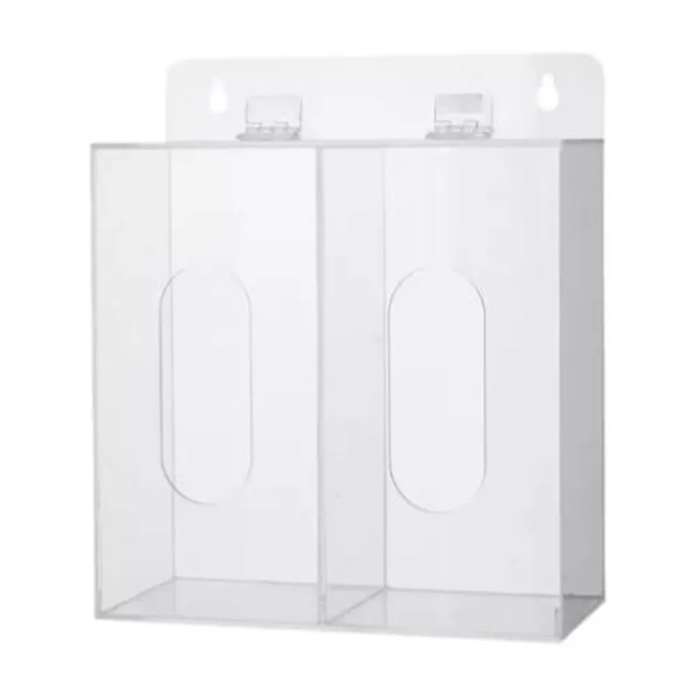 

1/2/3 Grids Acrylic Glove Holder Transparent Wall Mounted Gloves Dispenser Box Dustproof with Lid Mask Storage Box Shoe Cover