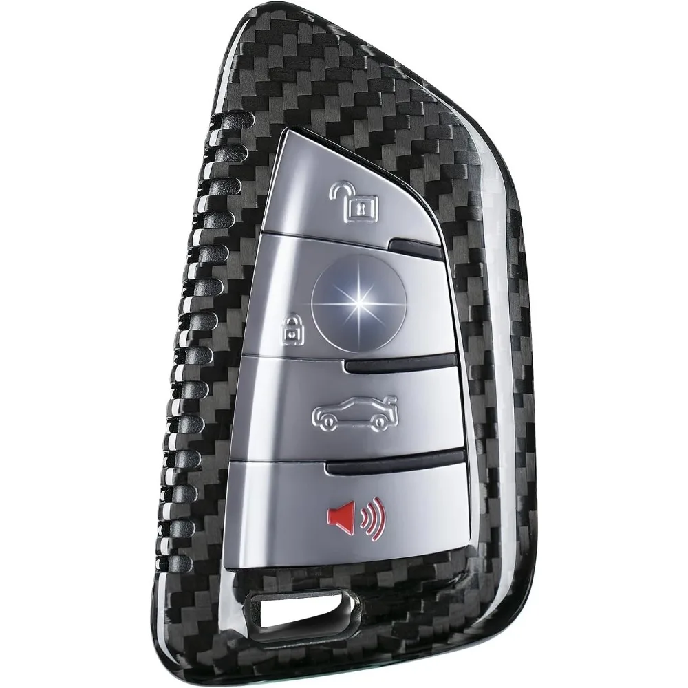 

Sleek Carbon Fiber Key Cover for 2 3 4 5 6 7 8 Series X1 X2 X3 X4 X5 X6 X7 M Models Z4 2014 2024 Black