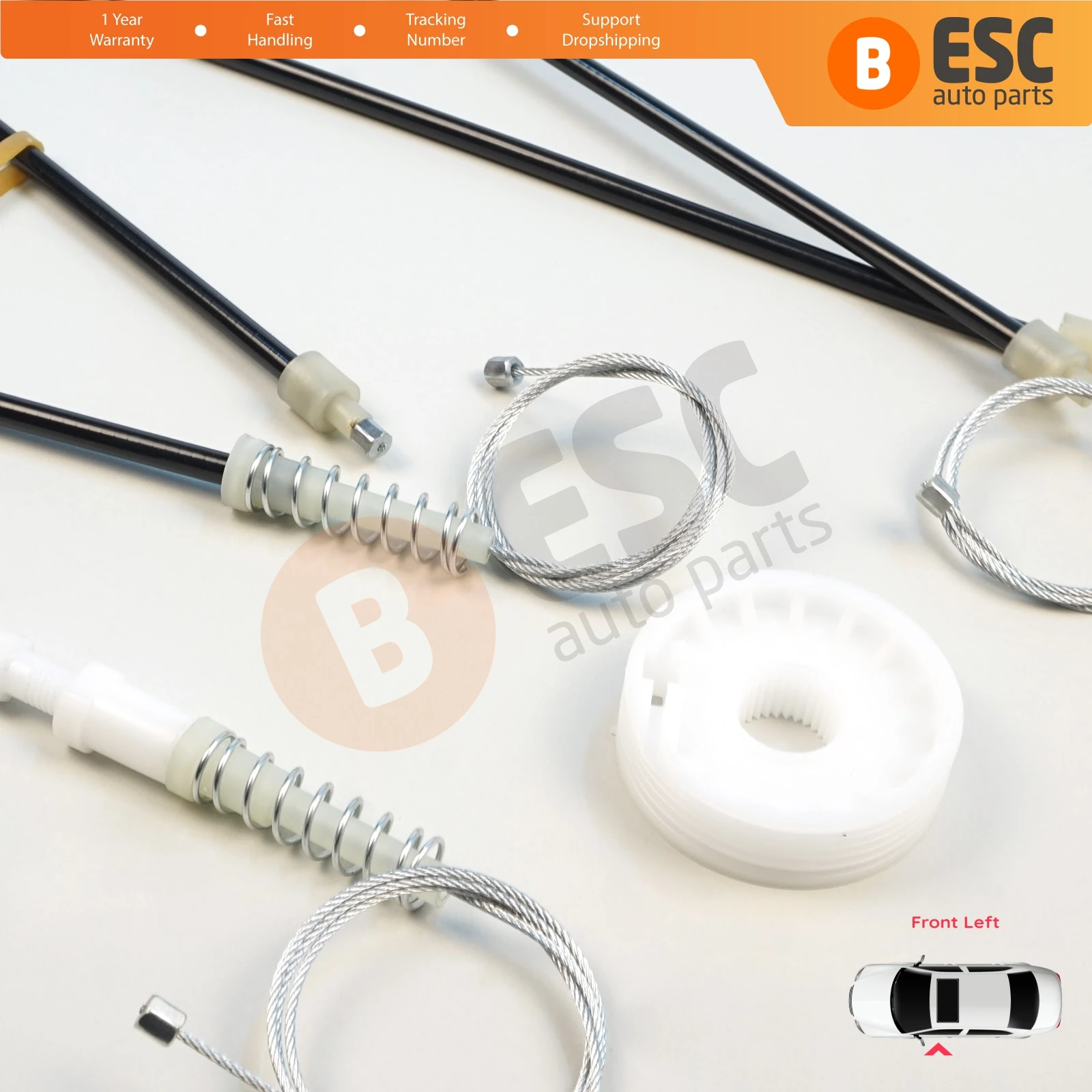 EWR5634 Elektrische raambedieningsregelaar reparatieset voor linksvoor voor Focus MK2 II Cabriolet 2006-2010 1699059