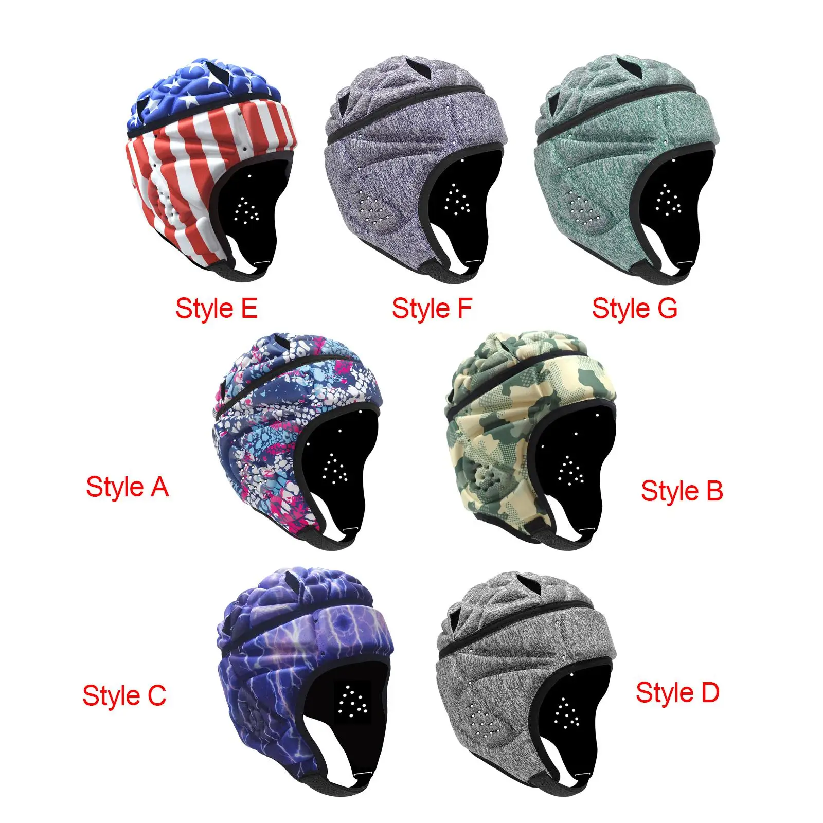 Kids Rugby Helmet Soft Padding Scrum Cap Protector Rugby Protective Cap for Pitcher Special Needs Soccer Flag Football Child