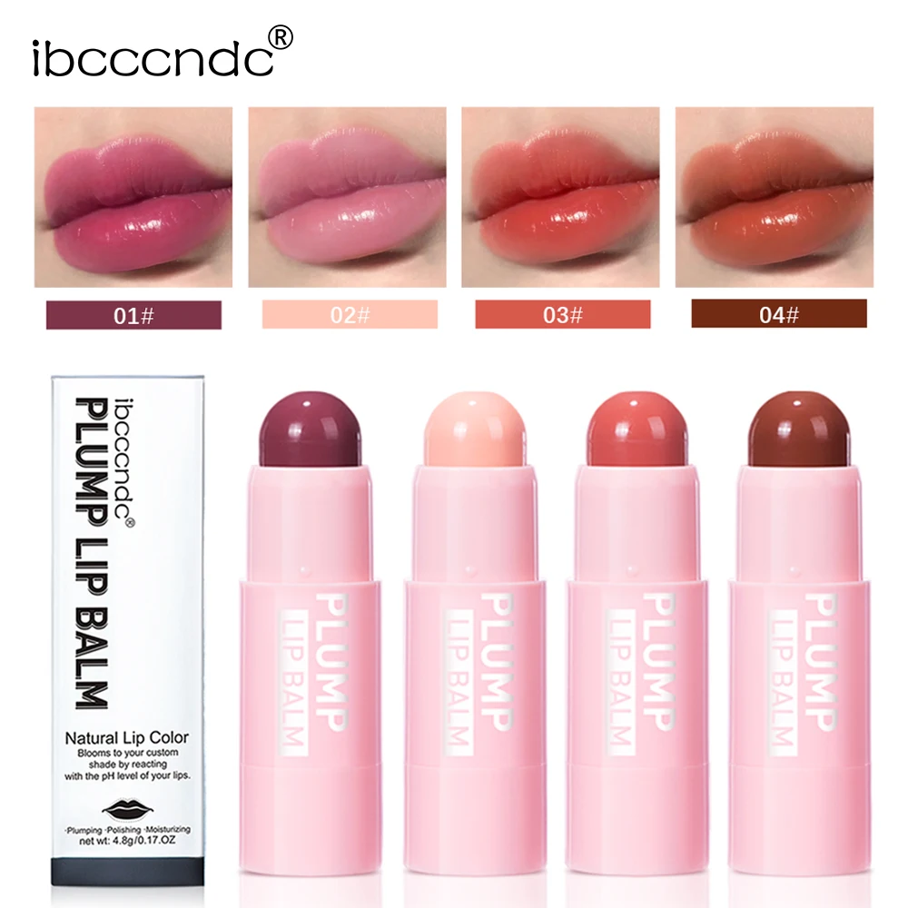 4.8G Hydraterende Mollige Lippenbalsem Stok Naakt Roze Lippenstift Voor Voller Lippen Extreme Lip Voller Instinct Volumizing Lip Make-Up