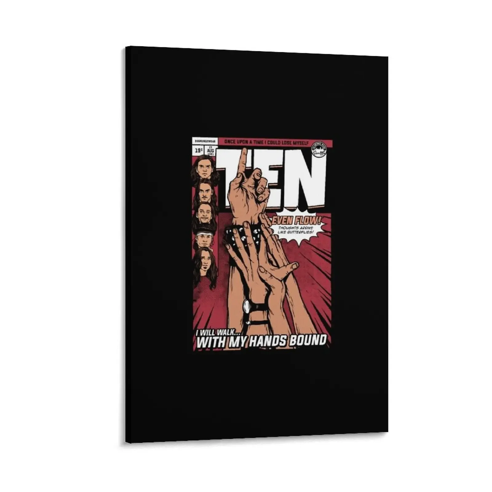 

Ten Grunge Vintage Comics 90s Canvas Painting Wall paintings decorations for the room Decor for room